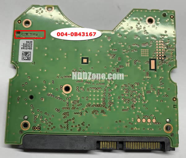 004-0B43167 WD Placa Lógica Electrónica del Disco Duro