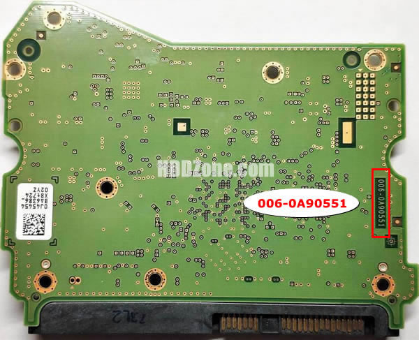 006-0A90551 WD Placa Lógica Electrónica del Disco Duro