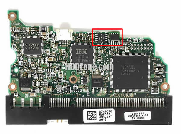 07N8979 Hitachi Placa Lógica Electrónica del Disco Duro