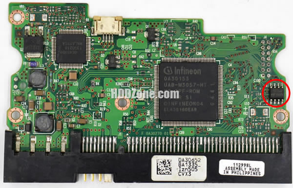 0A30153 Hitachi Placa Lógica Electrónica del Disco Duro