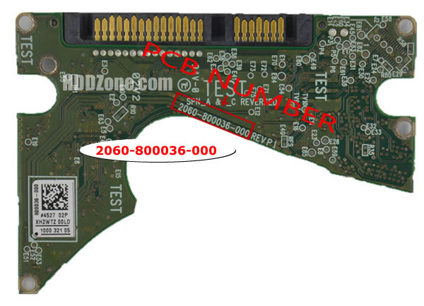 2060-800036-000 WD Placa Lógica Electrónica del Disco Duro