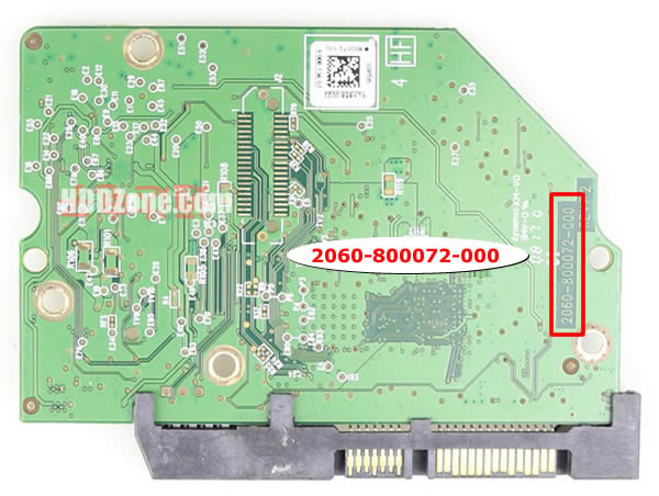 2060-800072-000 WD Placa Lógica Electrónica del Disco Duro