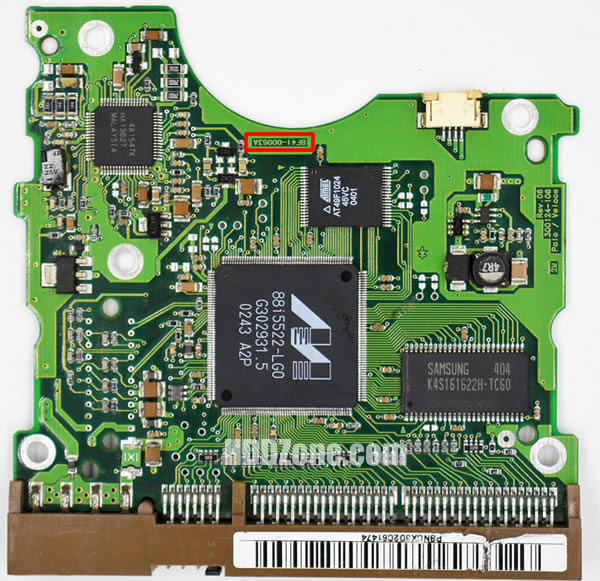 BF41-00063A Samsung Placa Lógica Electrónica del Disco Duro