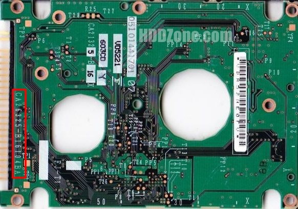 CA26325-B16104BA Fujitsu Placa Lógica Electrónica del Disco Duro