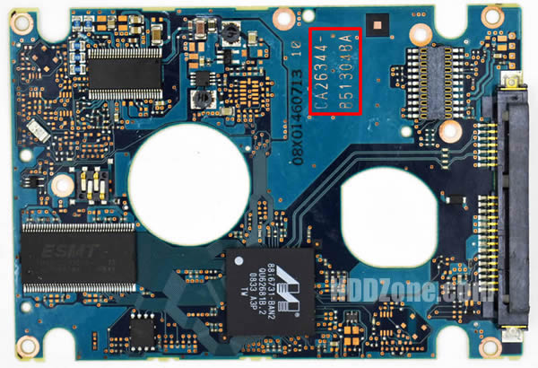 CA26344-B51304BA Fujitsu Placa Lógica Electrónica del Disco Duro