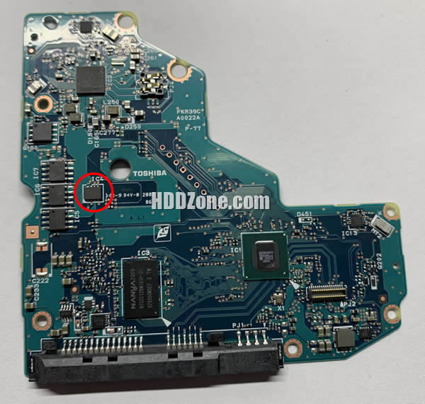 G0022A Toshiba Placa Lógica Electrónica del Disco Duro