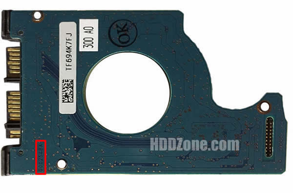 G002548A Toshiba Placa Lógica Electrónica del Disco Duro