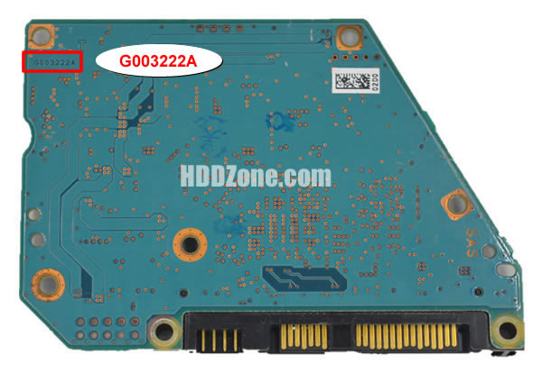 G003222A Toshiba Placa Lógica Electrónica del Disco Duro