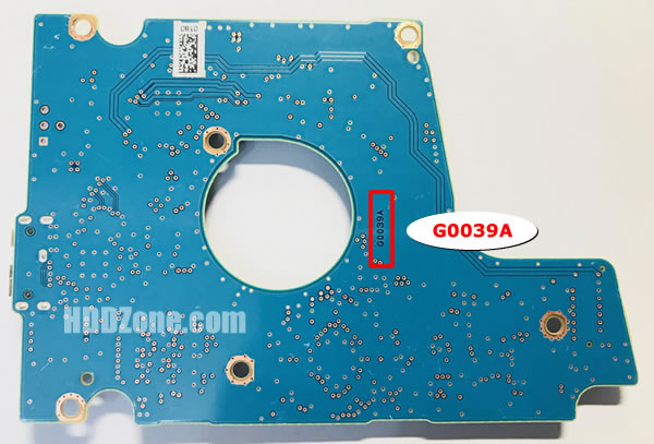 G0039A Toshiba Placa Lógica Electrónica del Disco Duro