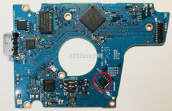 G0039A Toshiba Placa Lógica Electrónica del Disco Duro