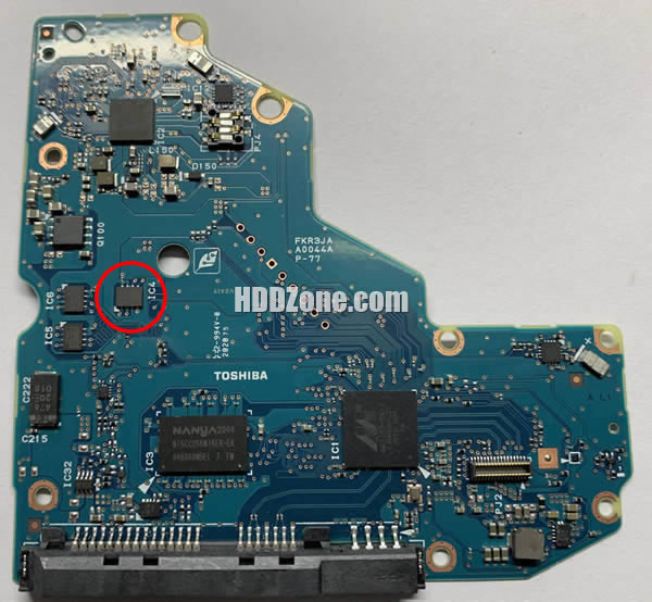 G0044A Toshiba Placa Lógica Electrónica del Disco Duro