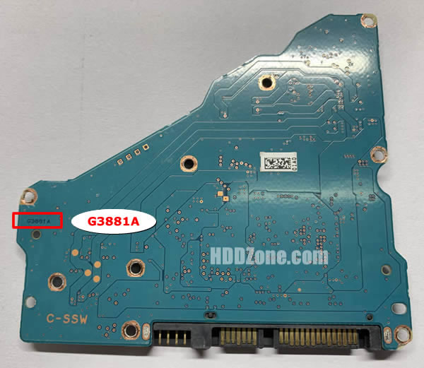 G3881A Toshiba Placa Lógica Electrónica del Disco Duro