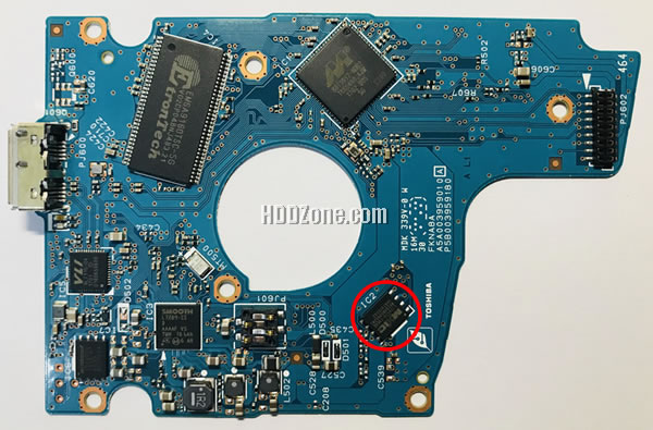 G3959A Toshiba Placa Lógica Electrónica del Disco Duro