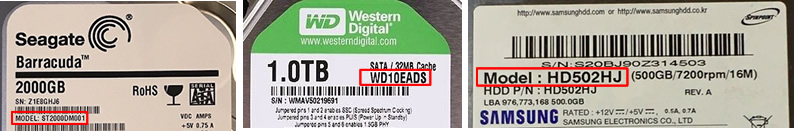 Encuentre la PCB por el modelo HDD